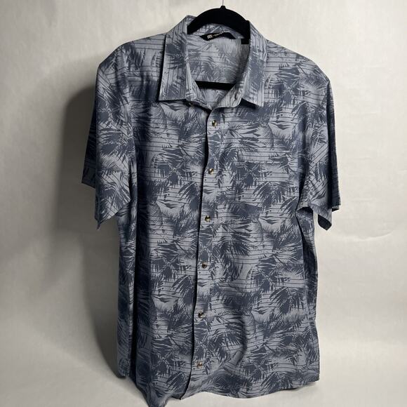 Travis Mathew Men’s Hawaiian Print Short Sleeve Button Up Casual Shirt – Size XL - Picture 2 of 13